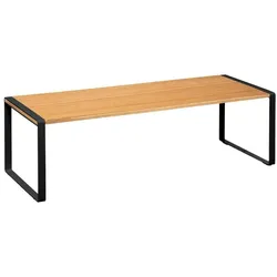 WellHome - Schwarzes schwebendes Holzregal 50,5x18x15cm