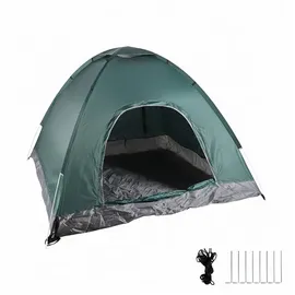 Relaxdays Pop Up Zelt Strand, Wurfzelt, 2-3 Personen, kleines Packmaß, UV Schutz 50+, 135 x 200 x 200 cm 1,4 kg