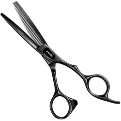 e-kwip+ Primus Titanium Modellierschere 5,5"" 40 Zähne black