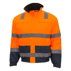 Warnschutz Pilotenjacke "MOTION TEX VIZ" - S - orange/blau