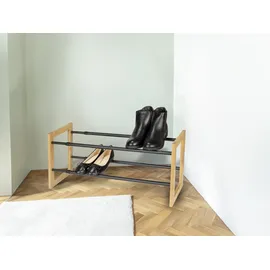 Wenko Ecori 2 Etagen 70 x 30 x 25 cm schwarz / schwarz