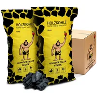 neandertaler feuer Grillkohle 20 kg Buche schwarz