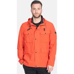 Outdoorjacke NEW CANADIAN "Cotton-Touch", Herren, Gr. 56, orange, 100% Polyamid, unifarben, sportlich, normal, ohne Ausschnitt, Langarm, Jacken, mit Stehkragen