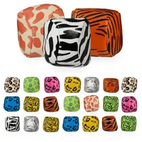 Relaxdays Jonglierbälle mit Tierprints 24er Set Gelb,Grün,Orange