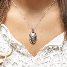 ZEEme Kette mit Anhänger Zeeme Weiß / Silber