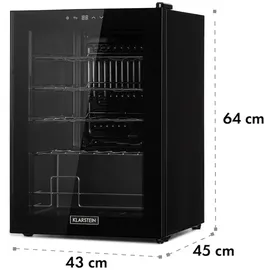 Klarstein Shiraz 20 Uno Weinkühlschrank 53l 20Fl Touch-Bedienfeld 5-18°C Schwarz
