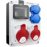 Stromverteiler HL 32A 16A 2x230V Baustromverteiler franz System Doktorvolt DV-5330-F