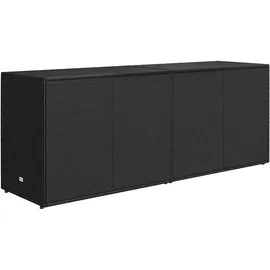 vidaXL Gartenschrank 198 x 55,5 x 80 cm Grau