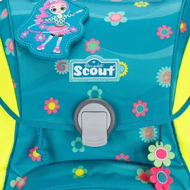 Scout Alpha 4-tlg. Little Flowers petrol pink