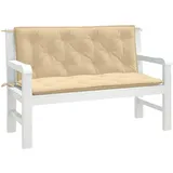 vidaXL Gartenbankauflage 120 x 50 x 7 cm melange beige 2 St.