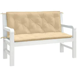 vidaXL Gartenbankauflage 120 x 50 x 7 cm melange beige 2 St.