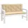 vidaXL Gartenbankauflage 120 x 50 x 7 cm melange beige 2 St.