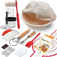 Komplettes Sauerteig-starterset Mit Gärkorb Und Glasgefäß Zum Brotbacken