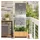 vidaXL Garten Sichtschutz-Leinwand 50 x 140 cm Silber Edelstahl