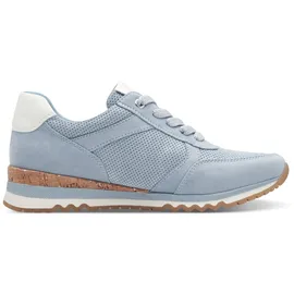 Marco Tozzi Damen Sneaker flach mit Reißverschluss Vegan, Blau (Polar Comb), 39 EU