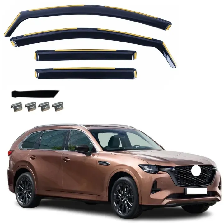 Komplettset mit 4 Windabweisern für Mazda CX-80 2024+