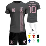 Deutschland Trikot Kinder Herren Damen WM 2026 Fussball Geschenke Jungen Coole Sachen für Jungs Fußball Trainingsanzug Tshirt EM Shirt geschenk junge 10 jahre Fußballtrikot Mädchen Set IIIII20Fo7IIIII - 134