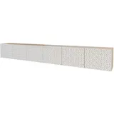 altdecor VIRA Lowboard 300 cm Weiß Holz