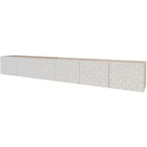 altdecor VIRA Lowboard 300 cm Weiß Holz