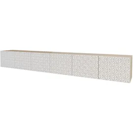 altdecor VIRA Lowboard 300 cm Weiß Holz
