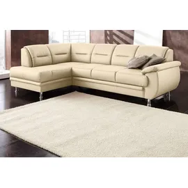 sit&more Ecksofa »Mailand L-Form, B: 250 cm« optional Bettfunktion, beige