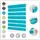 Lichtblick Duo Rollo / Doppelrollo Klemmfix 45 x 150 cm blau