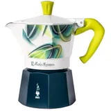 Bialetti Moka Express 3 Tassen Blau/Grün