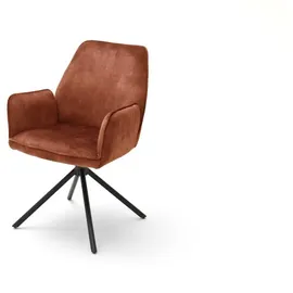 MCA Furniture MCA Ottawa Polsterstuhl mit Armlehne Metall/Stoffbezug - Metall schwarz matt