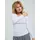 seamless basic Funktionstop SEAMLESS BASIC "Seamless Basic Top Retro V-neck", Damen, Gr. L/XL, weiß, Obermaterial: 100% Baumwolle, Tops