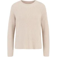 Cartoon Damen Strickpullover mit Rundhalsausschnitt Beige,36 - 36