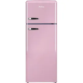 Amica KGC 15636 P Retro-Kühl-Gefrierkombination (206 l, 1440 mm hoch, Rosa)