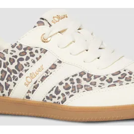 s.Oliver Multicolor-Sneaker in Leder-Optik Beige 36