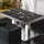 GGM Möbel Bistro Loungetisch 110 x 60 x 41 cm Schwarz Marmor/Edelstahl