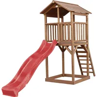 Axi Beach Tower Spielturm Braun | Sandkasten ROT Junior