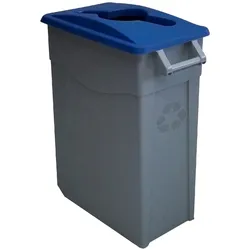 DENOX Zeus Abfallbehälter offen 65 Liter. Farbe Blau.
