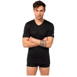 super.natural Sierra140 V Neck schwarz L