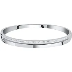 Lucardi Armband Stahl Silber - Weiß 58.0mm Damen 