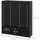 Homcom Kleiderschrank 125 x 162,5 x 43 cm Schwarz