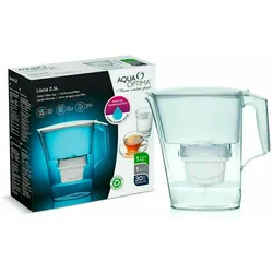 Aqua Optima - Weißer Liscia-Krug mit einem Gesamtvolumen von 2,5 l und 3 Evolve+-Filtern