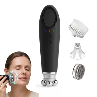 HOVAYA Gesichtsmassagegerät – 6-in-1 Gua Sha Gerät Elektrisch für Gesichtsmassage, Gesichtsreinigung & Hautstraffung – 4 Aufsätze, Reinigung, Faltenreduzierung, IPX7 Wasserdicht, Wiederaufladbar