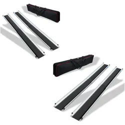 2 x Teleskoprampe Rollstuhlrampen Alu inkl. Textiltasche 120 cm bis 244 cm Lä... 152cm