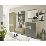 HBZ MILAN Flurgarderoben Set in Artisan Eiche Optik Flurgarderobe Stellmaß BxHxT 260x197x38 cm