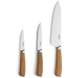 KUPPELS WOOD Küchenmesser Set 3-teilig