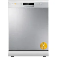 COMFEE' CDWPF1201PS Geschirrspüler, freistehend, 60 cm, 12 Maßgedecke, Startverzögerung, Halb‐Lastfunktion, flexible Körbe – Edelstahl, 49 dB, Tastenbedienung