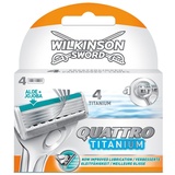 Wilkinson Sword Quattro Titanium Klingen, 4 Stück