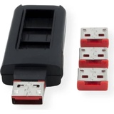 Exsys EX-1114-R - USB-Portblocker - Rot (Packung mit 4