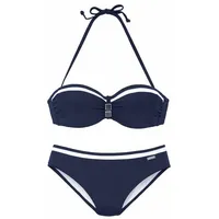 LASCANA Bügel-Bandeau-Bikini Damen Blau 36 Cup A