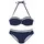 LASCANA Bügel-Bandeau-Bikini Damen Blau 36 Cup A