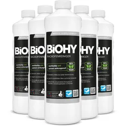 BiOHY Backofenreiniger, Backofenspray, Ofenreiniger, Fettlöser 6er Pack (6 x 1 Liter Flasche)