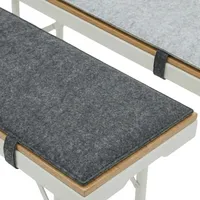 Dune Design Bierbankauflage 120 x 25 x 1 cm Filz 2 St.